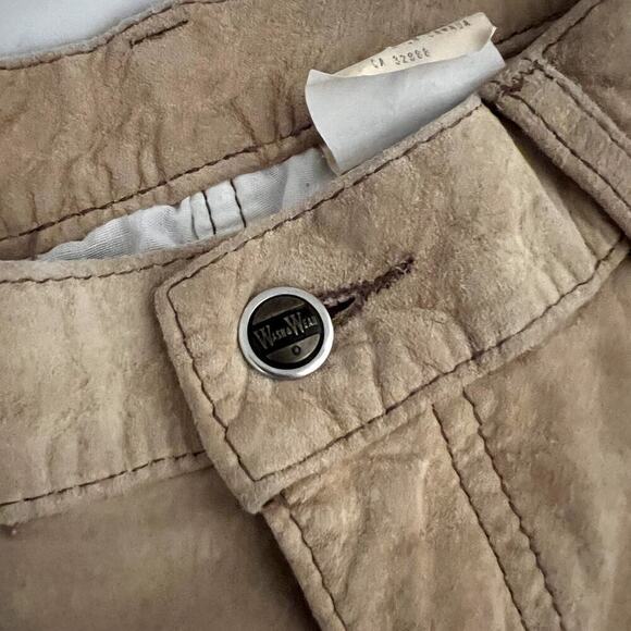 Wash2Wear W2W Tan Washable Suede Straight Legged Pants Womens 30 Western - Picture 6 of 9
